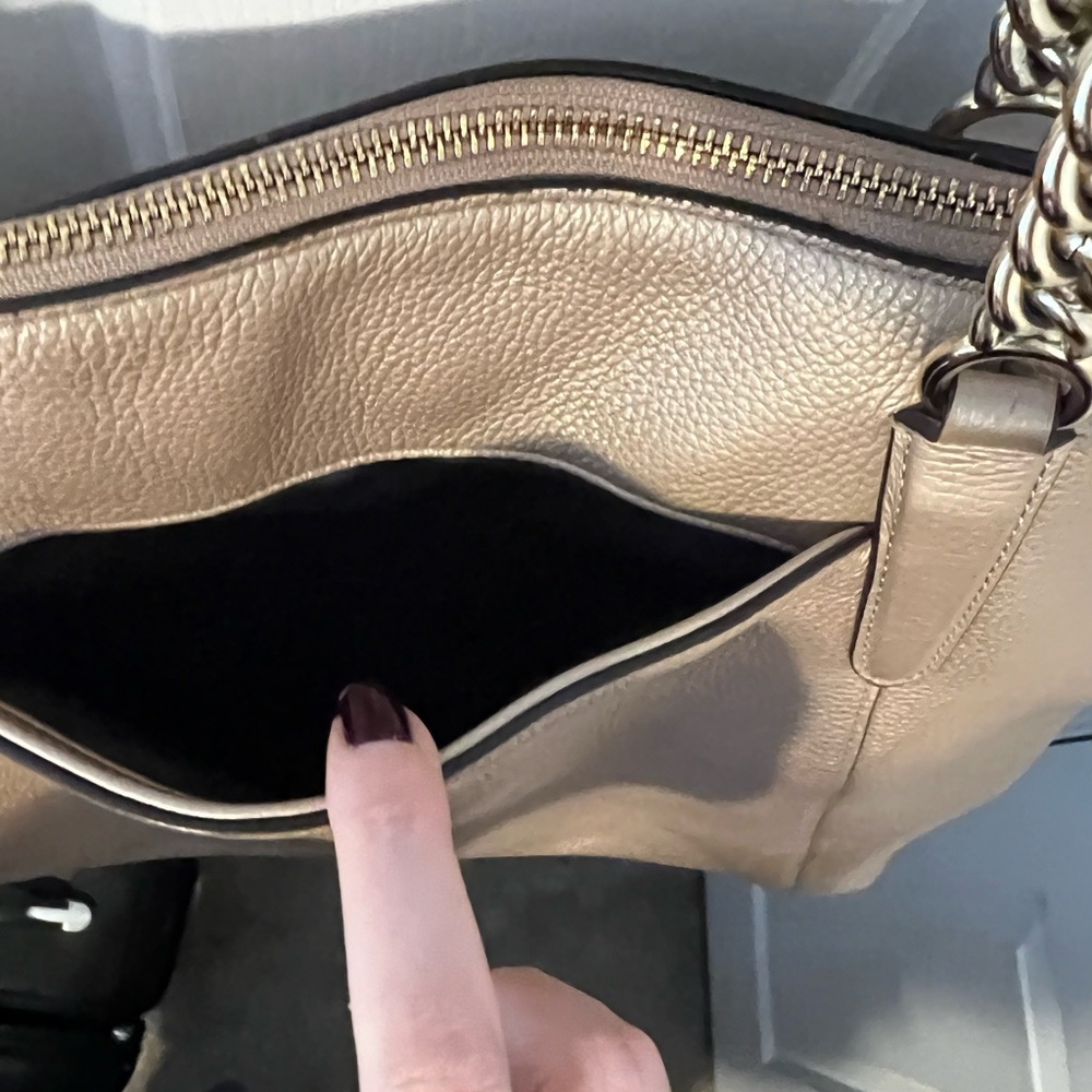 Coach Metallic Gold Ava Tote ๐ - Picture 10 of 11